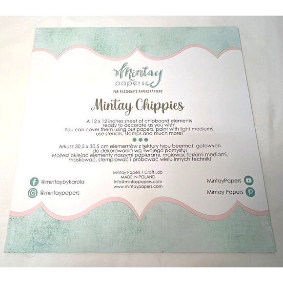 Mintay Chippies Chipboard Decor Elements Nature Set MT-CHIP2-D30 - Picture 3 of 4